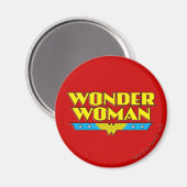 Aimant Wonder Woman Nom et logo (Recto/Verso)