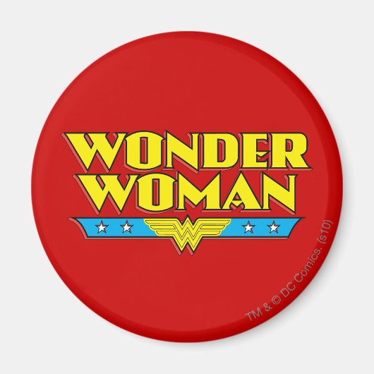 Aimant Wonder Woman Nom et logo (Devant)
