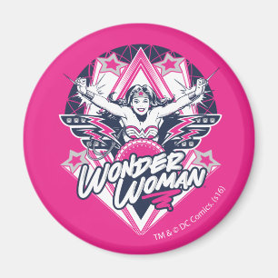 Aimant Wonder Woman Retro Glam Rock Graphic