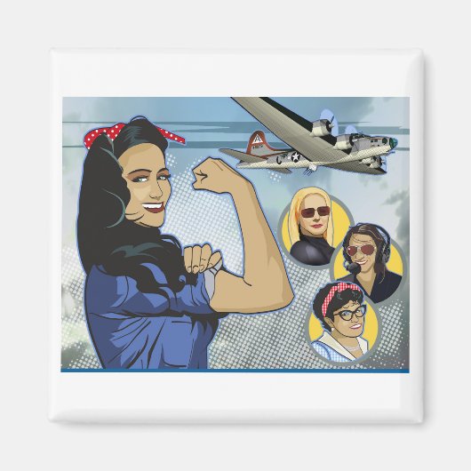 Aimant Wonder Women of Aviation Pin (Devant)