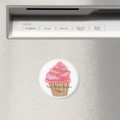 Aimant Wonderland arrose le cupcake (In Situ (Lave-vaisselle))