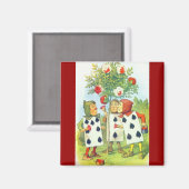 Aimant Wonderland Roses (Recto/Verso)