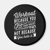 Aimant Workout Because (Devant)