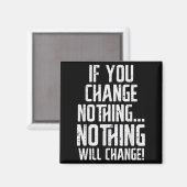 Aimant Workout If You Change Nothing Gym Insrational Wome (Recto/Verso)