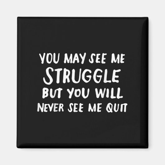 Aimant Workout Insration Motivational Saying Men Women  (Devant)