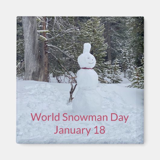 Aimant World2Celebrate : World Snowman Day (Devant)
