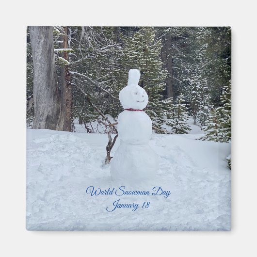 Aimant World2Celebrate : World Snowman Day (Devant)