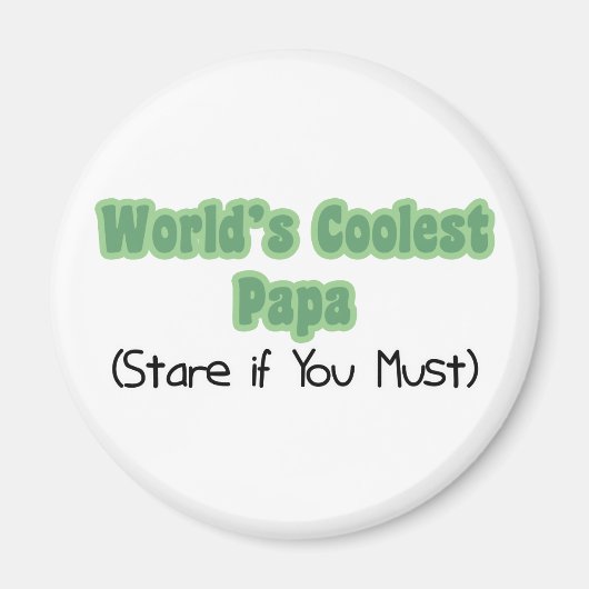 Aimant World&apos ; s Coolest Papa (Devant)