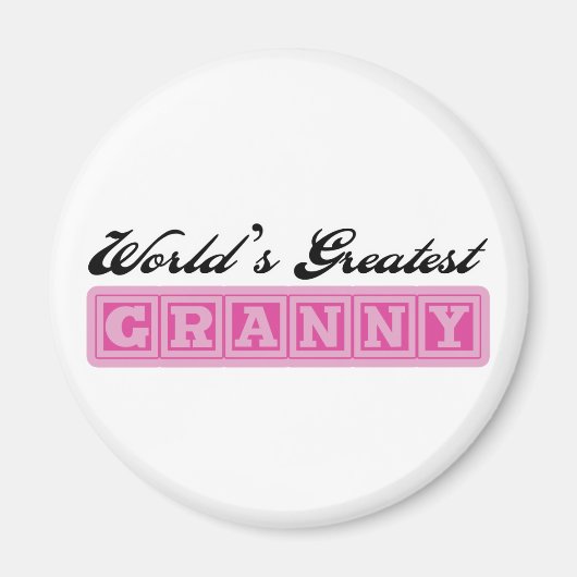 Aimant World&apos ; s Granny (Devant)