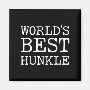 Aimant World Best Hunkle Funny Uncle Fête des pères de pl