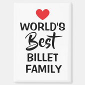 Aimant World's Best Billet Family Decorative (Recto)
