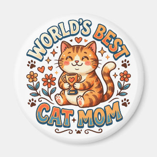 Aimant World's Best Cat Mom 