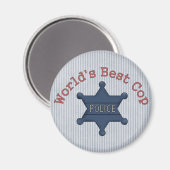 Aimant Worlds Best Cop (Recto/Verso)