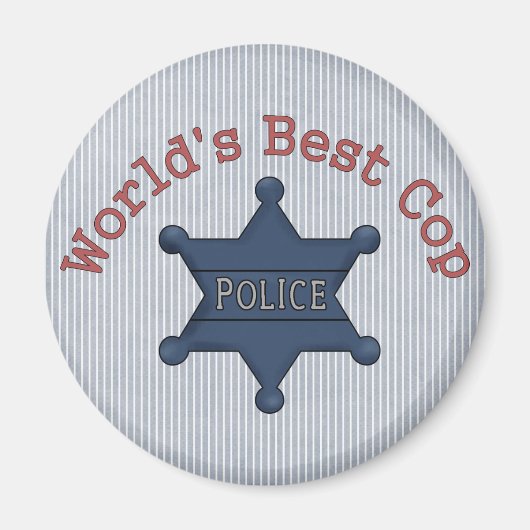 Aimant Worlds Best Cop (Devant)