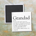 Aimant Worlds Best Ever Grandpa, Grandad, Papa Definition<br><div class="desc">Personalise for your special grandpa,  grandad,  papa or pops to create a unique gift. A perfect way to show him how amazing he is every day. Designed by Thisisnotme©</div>