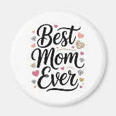 Aimant World's Best Mom Diamonds (Devant)