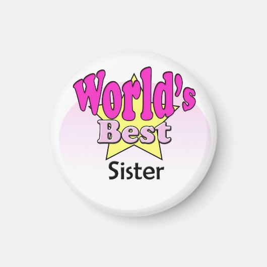 Aimant World's Best Sister (Devant)