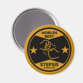 Aimant Worlds Best Stepsoeur (Recto/Verso)