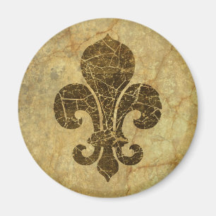 Aimant Worn Fleur De Lis