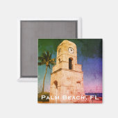 Aimant Worth Avenue Horloge Tower - Palm Beach, FL (Recto/Verso)