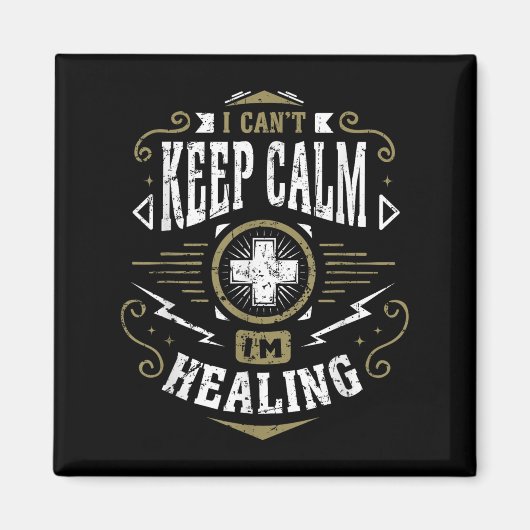 Aimant Wow Healer I Can't Keep Calm I'm Gaming  (Devant)