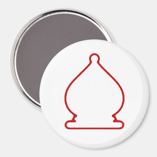Aimant WR Bishop - Zero Gravity Chess (USA C) (Recto/Verso)