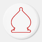 Aimant WR Bishop - Zero Gravity Chess (USA C) (Devant)