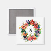 Aimant Wreath aquarelle (Recto/Verso)