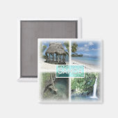 Aimant WS0013 Océanie, Samoa, Frigo (Recto/Verso)