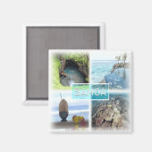 Aimant WS0014 Océanie, Samoa, Frigo (Recto/Verso)
