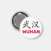 Aimant Wuhan, Chine (Recto/Verso)