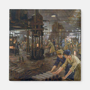 Aimant WW1 1918 Les femmes qui travaillent dans une usine