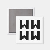 Aimant WWWW | LOL Japonais Internet Slang (Recto/Verso)