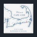 Aimant Wychmere Beach Club Destination Mariage Faveur<br><div class="desc">Commande rapide et facile ! Ces magnets de carte Cape Cod font de superbes faveurs de mariage Wychmere Beach Club à inclure dans votre Harwich Port Cape Cod destination mariage sacs d'accueil. Déplacez le coeur en cliquant sur "Editer à l'aide de l'outil de conception" sous "Personnaliser". Parfait pour tous les...</div>