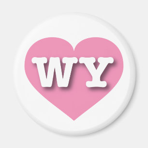 Aimant Wyoming Pink Heart - Big Love