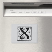 Aimant X Monogramm schwarz (In Situ (Lave-vaisselle))