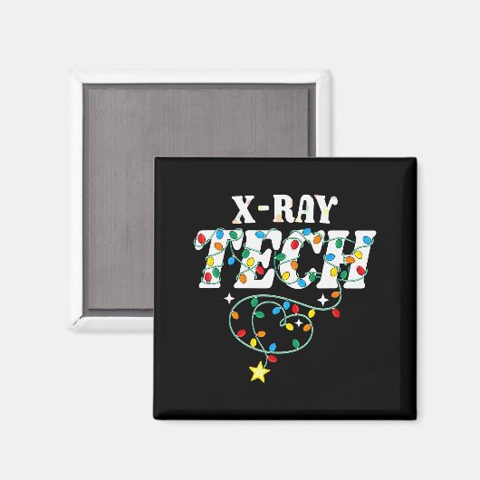 Aimant X-ray Tech Christmas Radiologic Technologist Techs (Recto/Verso)