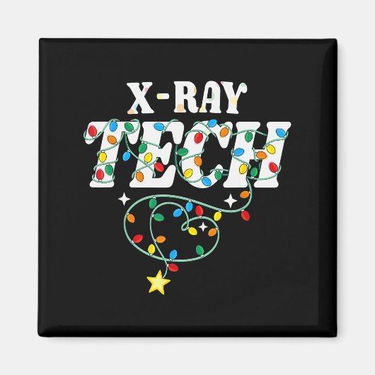 Aimant X-ray Tech Christmas Radiologic Technologist Techs (Devant)