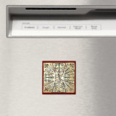 Aimant Xiuhtecuhtli Aztec Dieu de la mort (In Situ (Lave-vaisselle))