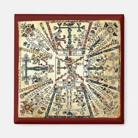 Aimant Xiuhtecuhtli Aztec Dieu de la mort (Devant)