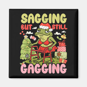 Aimant Xmas Drôle de Grenouille Meme Noël qui tombe Mais 