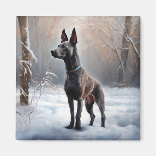 Aimant Xoloitzcuintli Laisser neiger Noël