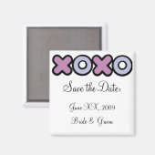 Aimant XOXO Enregistrer l'aimant de date (Recto/Verso)