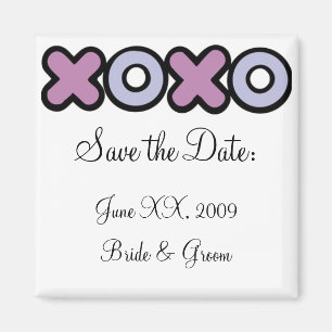 Aimant XOXO sauvent l'aimant de date
