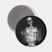 Aimant Xray de la poitrine de squelette (Recto/Verso)