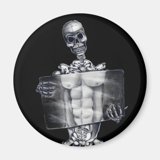 Aimant Xray de la poitrine de squelette (Devant)
