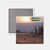 Aimant xRW006 KIGALI, Ruanda par nuit, Afrique (Recto/Verso)