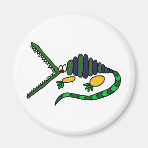Aimant XX art génial de crocodile