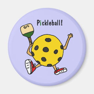Aimant XX caractère drôle de Pickleball