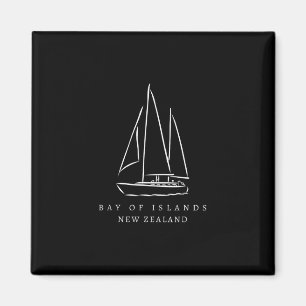 Aimant Y des îles Nouvelle-Zélande Souvenir Groupe de yac